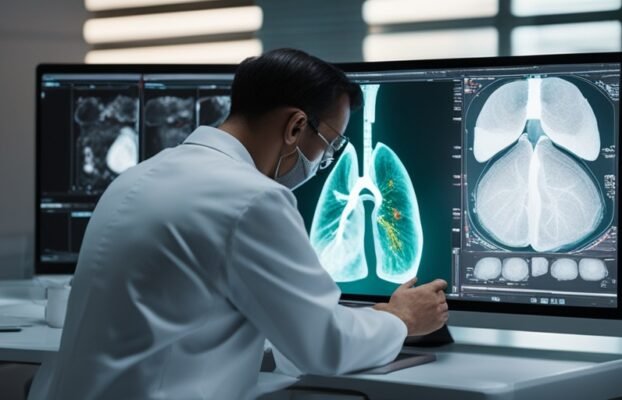 Development of a clinical prediction model for benign and malignant pulmonary nodules with a CTR ≥ 50 utilizing artificial intelligence driven radiomics analysis